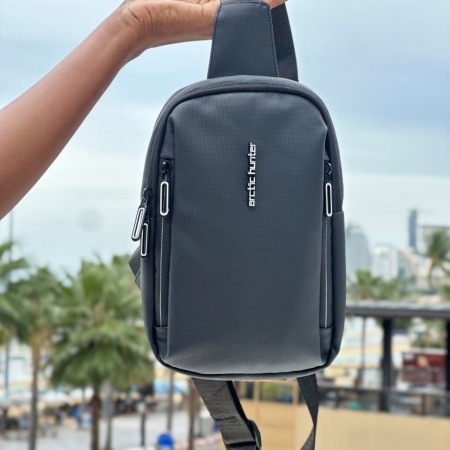 Large capacity Men's bag Hard Shell Streetwear Shoulder bag Password anti-theft lock Chest Bag