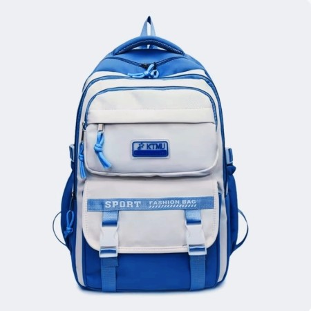 Academy Style School Bag Book Bag Lightweight College Student Backpack(blue)